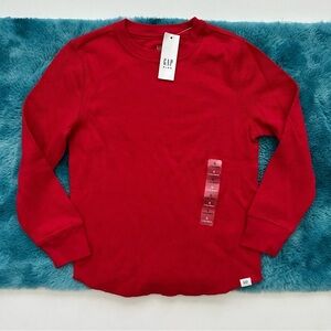 Gap Kids Red Long Sleeve Thermal Shirt Size S Boys